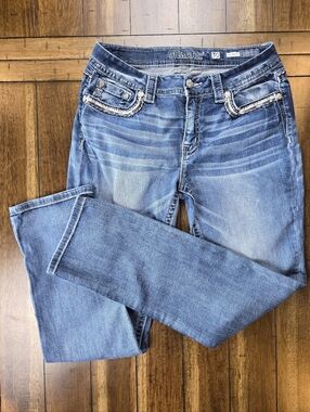 Miss Me Bootcut Jeans Embellished Denim Women's Size 30